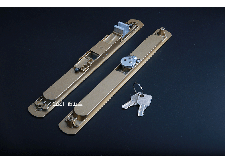 【工程批发】一字钩锁推拉门锁按压条形锁一字锁断桥推拉条锁