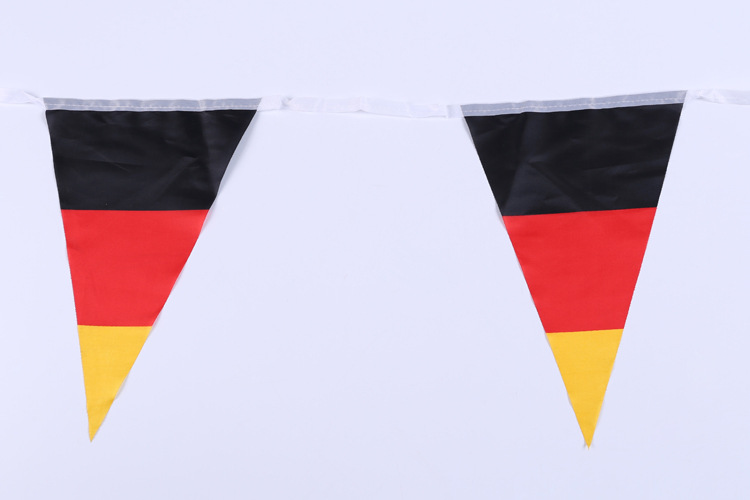 20*30cm德国国旗三角串旗 国际仪式典礼装饰悬挂迷你小彩旗定制