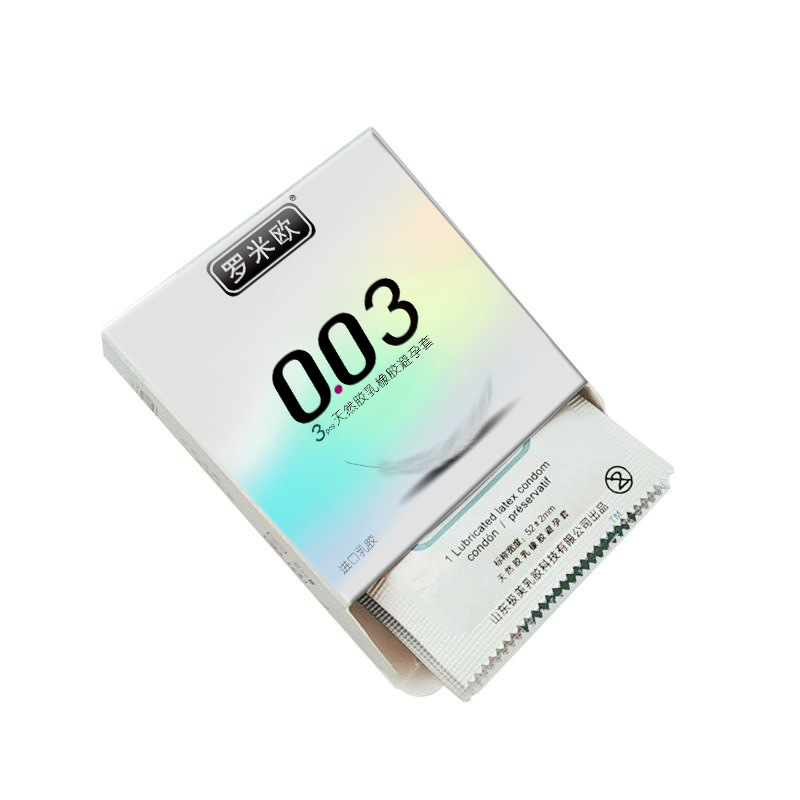 罗米欧003安全套3只装超薄避孕套 成人计生用品 批发