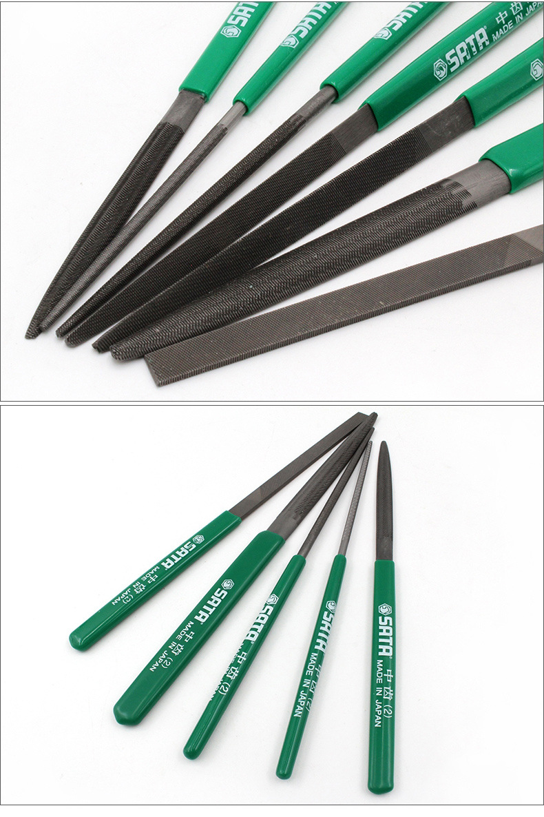 世达sata五金打磨工具迷你钳工锉钢锉刀金属锉刀平锉圆锉03923-97