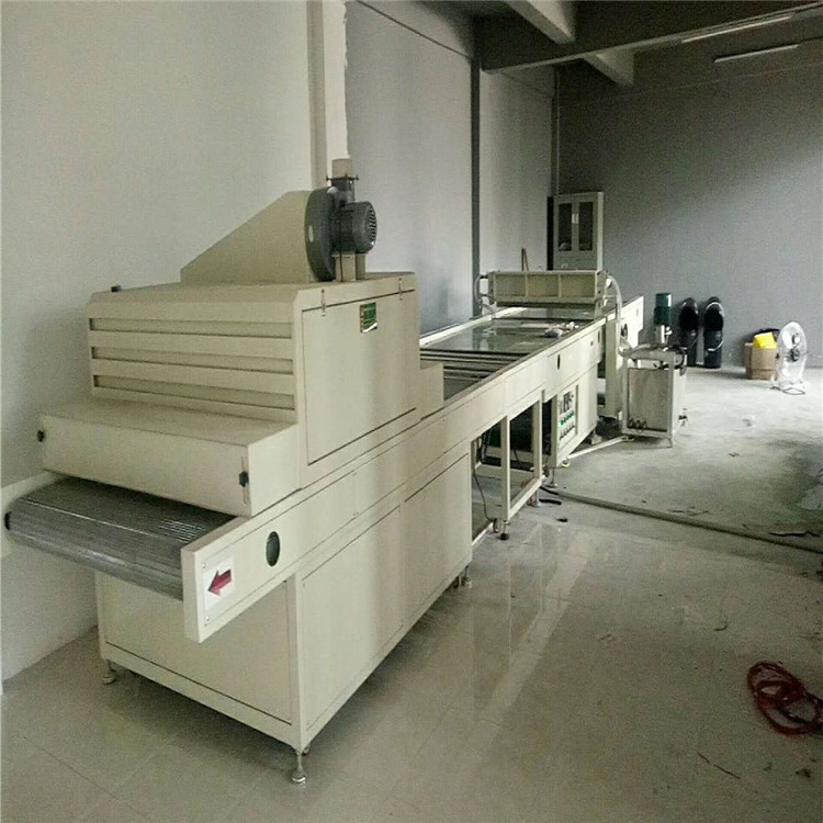 瓷砖玻璃高光涂层uv淋幕机 竹木纤维板uv淋涂机 3d背景墙淋涂机