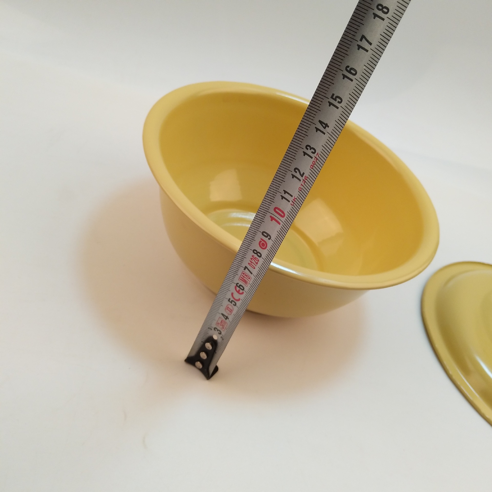 二元批发 18搪瓷碗 带盖碗 泡面碗 饭菜碗 两元超市 厂家货源