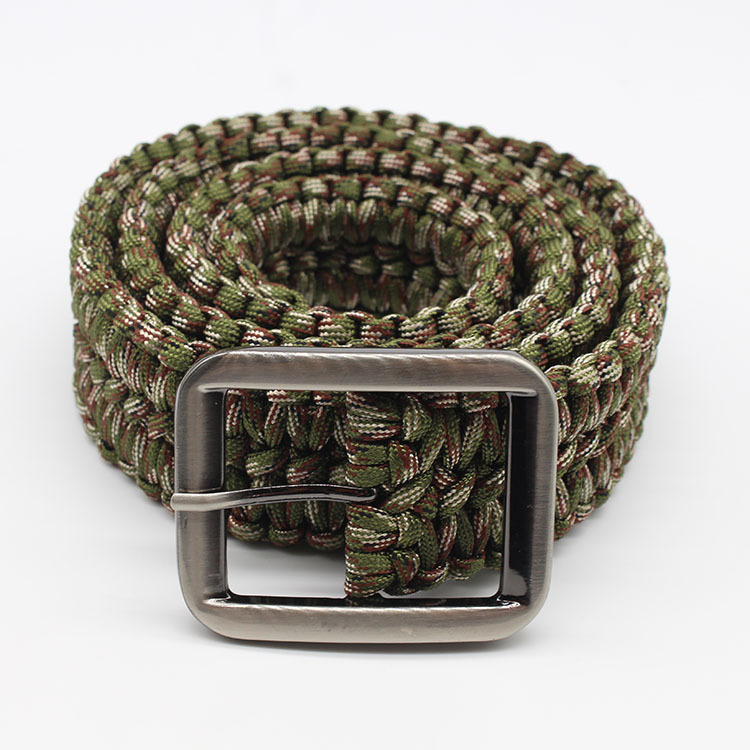 伞绳腰带手工编织户外腰带求生冒险荒野求生军规伞绳皮带厂家直销