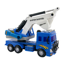 力利工程车系列32822/惯性挖掘车/可旋转升降/儿童玩具车