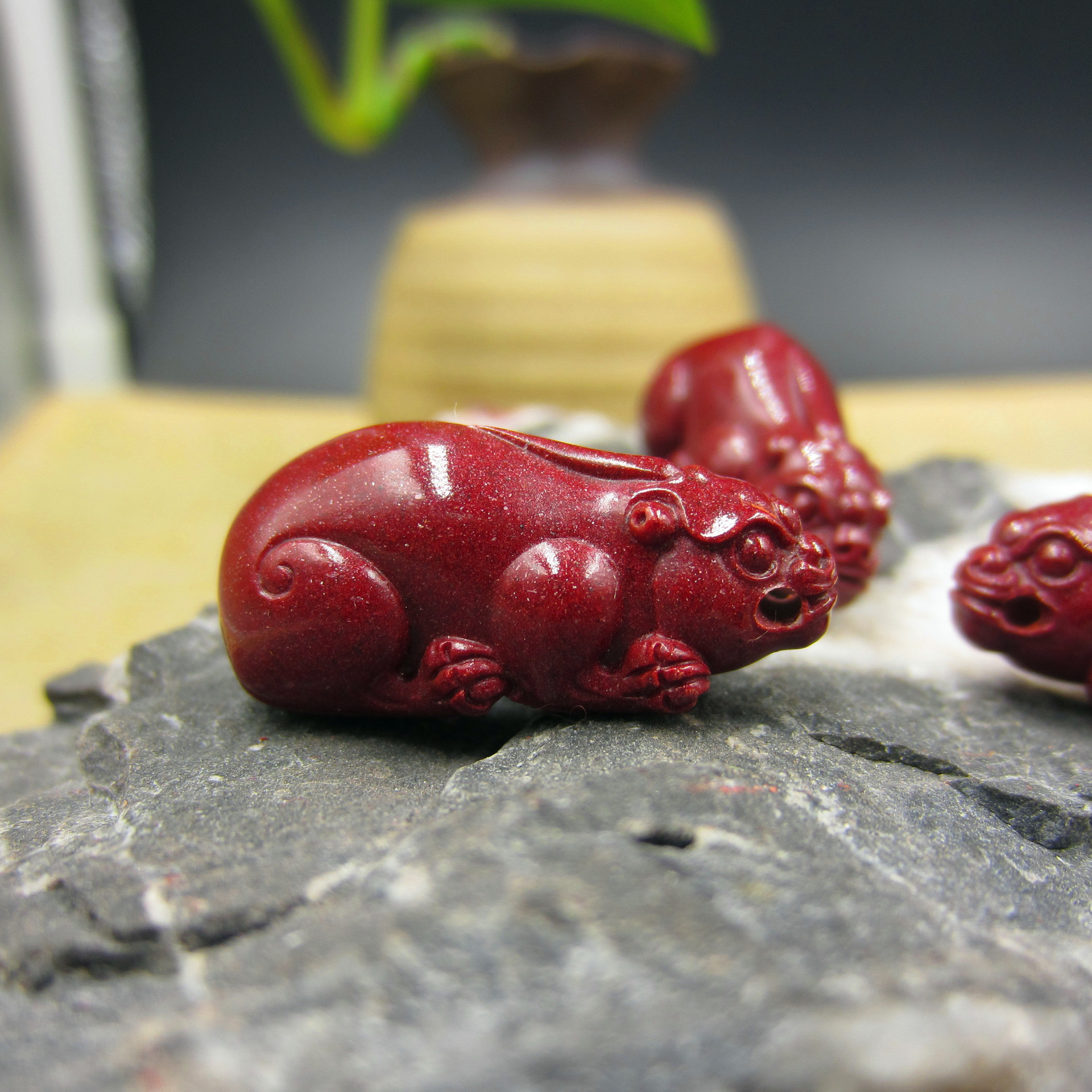 朱砂紫金砂小貔貅挂件挂饰吊坠项链配件 批发