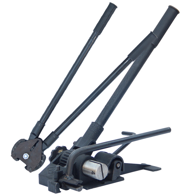 铁皮带打包机双牙卧式重型手动捆扎紧机加重钢带组合式手动打包机