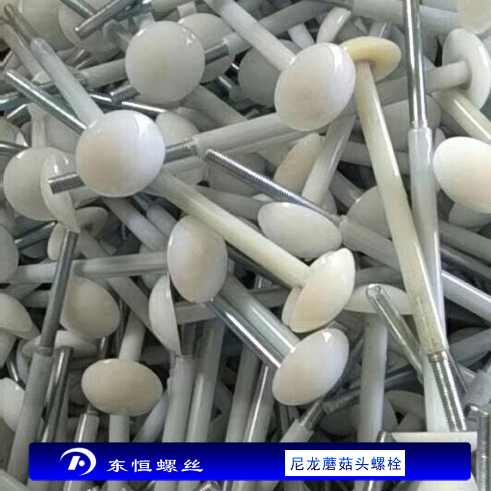 蘑菇头尼龙螺栓 冷库板吊顶螺栓 加长蘑菇头铁芯螺丝 库板专用钉