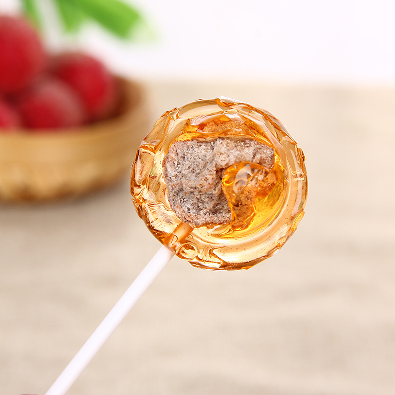 恋尚宝岛系列梅心棒棒糖 芒果抹茶赤砂糖味棒棒糖 150g袋装礼品糖