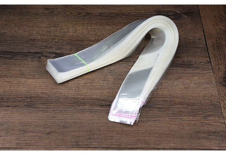 现货5*36cm双层6丝opp不干胶自粘袋透明塑料袋细长包装袋饰品袋