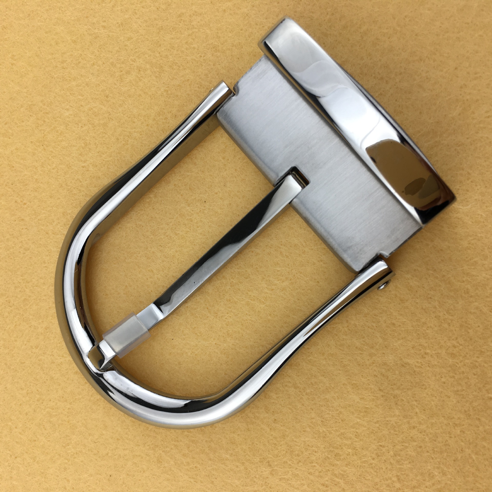 内径40mm不锈钢尾夹皮带扣高档商务正装腰带扣不锈钢扣头钢扣批发
