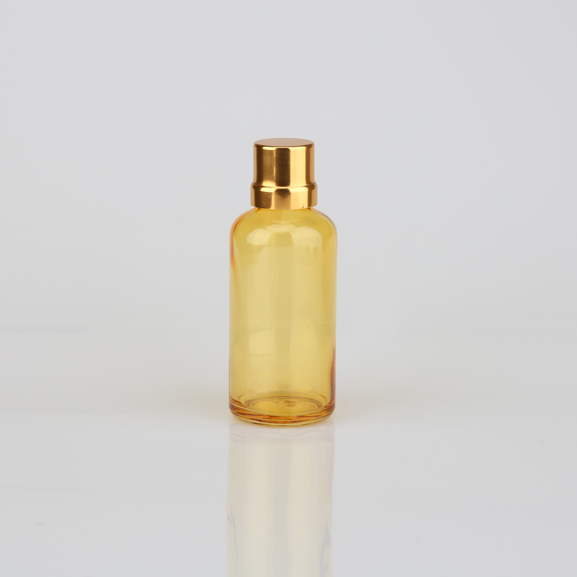 厂家直销50ml喷涂工艺半透精油瓶高档化妆溶液分装容器玻璃乳液瓶