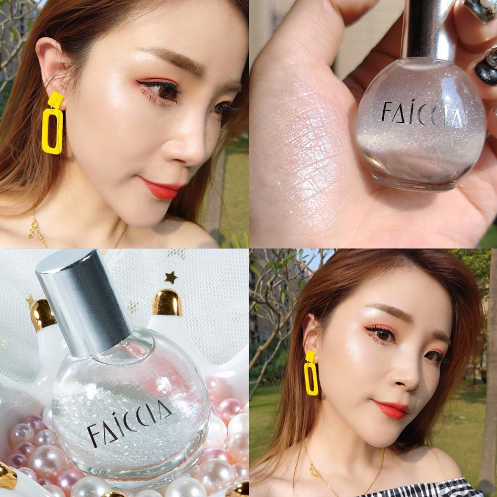 faiccia霏汐蕾哈娜二代星钻修容水高光液体高光小灯泡3d钻石