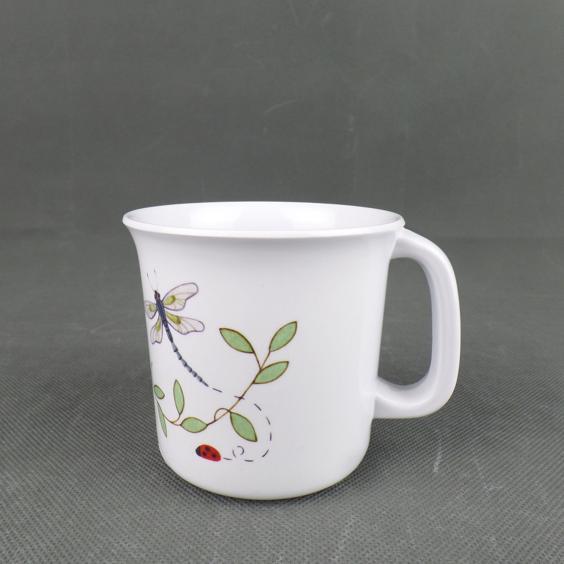 供应a5仿瓷密胺美耐皿杯 儿童卡通随手柄