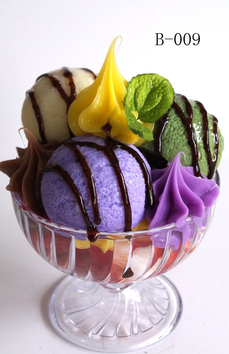 仿真碗装杯装冰激凌模型冰淇淋圣代摆设样板房餐饮影视摄影道具