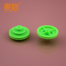 Φ271892A3A2.5A绿 三层带轮 塑料带轮 变孔皮带轮 科技积木零件