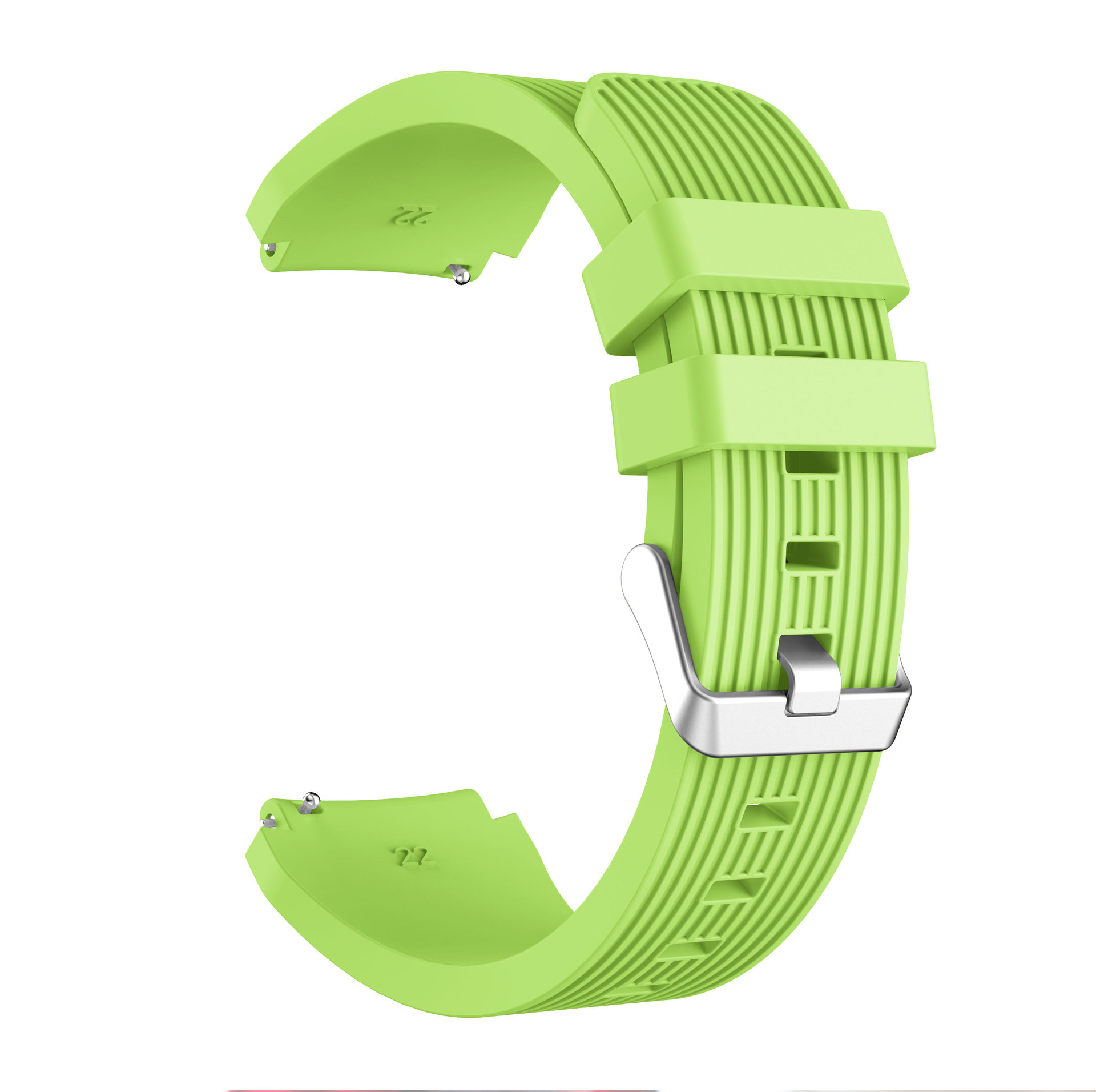 适用于华为huawei watch gt竖纹硅胶表带22mm