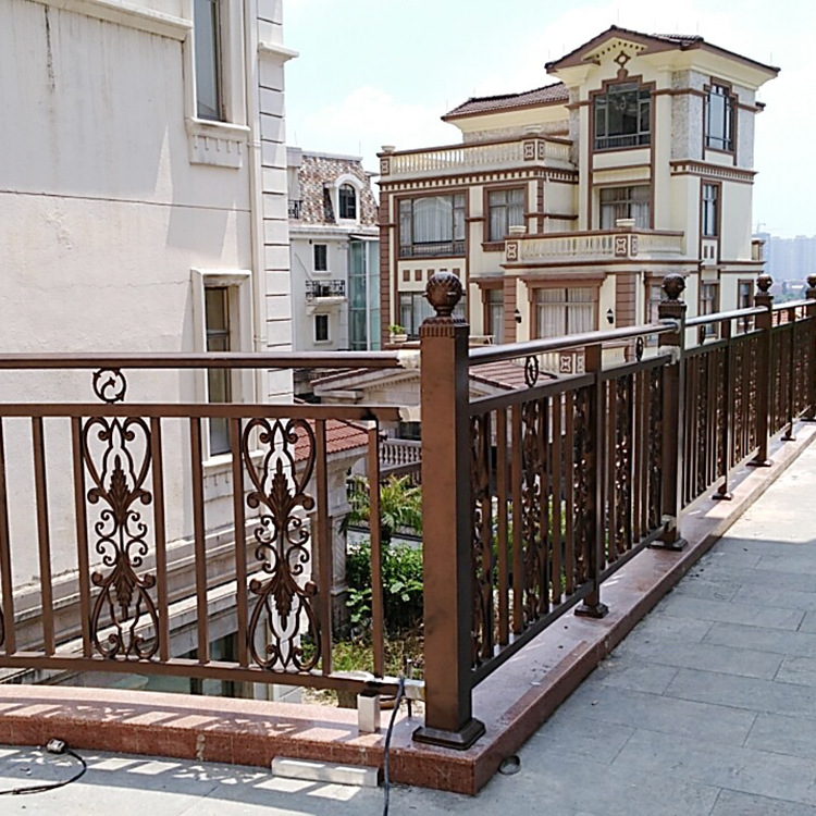 铸铝花铝合金栏杆别墅小区阳台铝艺防护栏杆防锈防撞栏杆批发