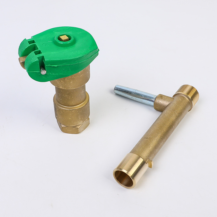 批发1寸dn25内丝红冲铜取水阀 铜小区快速取水器 铜取水栓 方便体