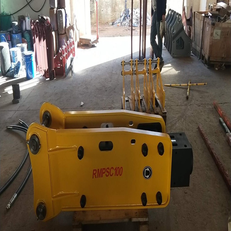 锐猛rm100破碎锤头sb50液压炮炮头三角形直型炮锤炮机破碎器钩机三一