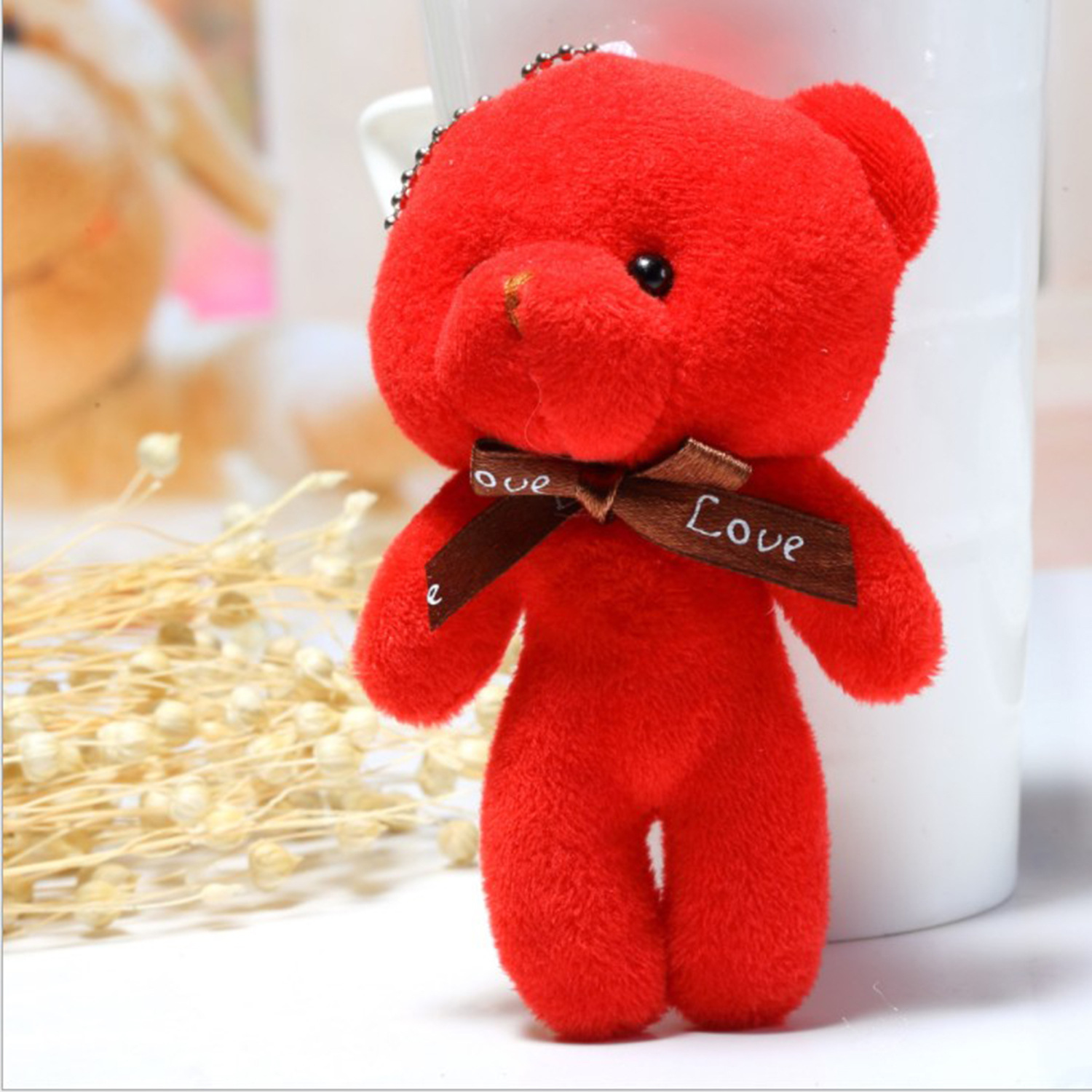 Master Wang Factory Direct Sales Xiaodi Bear Plush One-Piece Bear Doll Bear Small Gift Keychain Pendant