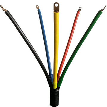 电缆终端头1kv高压四五指套热缩管绝缘套管硅胶低压热缩电缆附