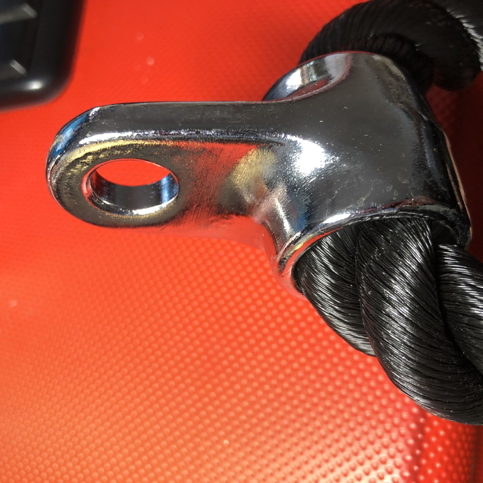 工厂批发钢制吊耳吊环拉环三头肌绳配件双头绳健身器材配件