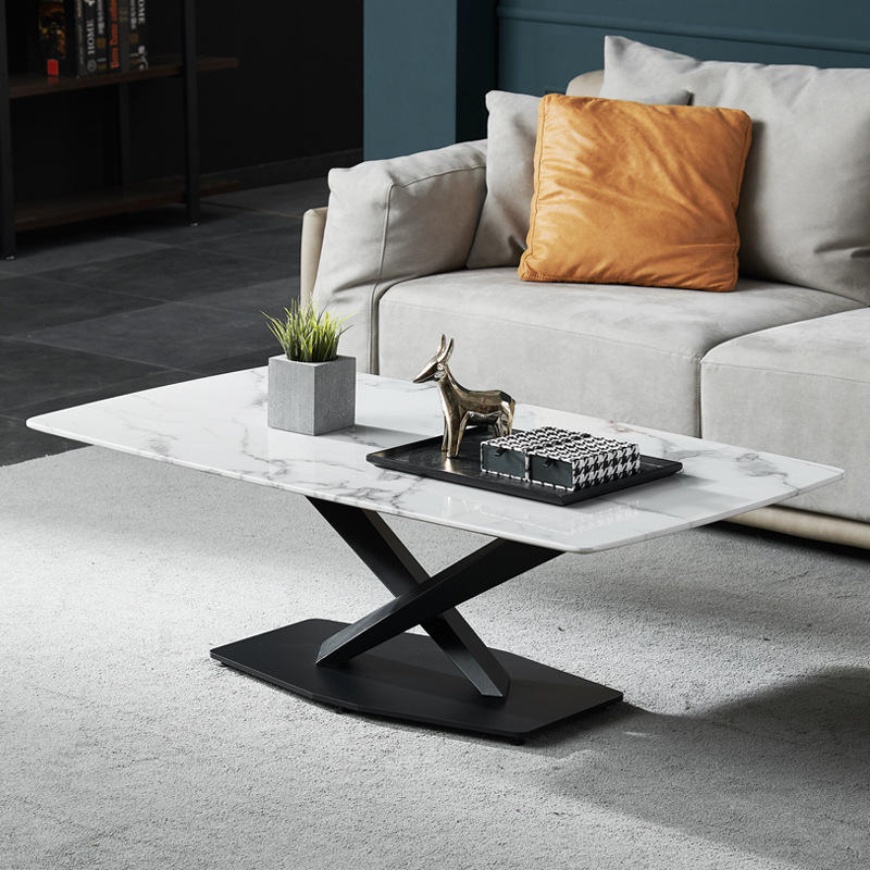 大理石茶几意式客厅组合家居创意北欧简约后现代风格大小户型茶几