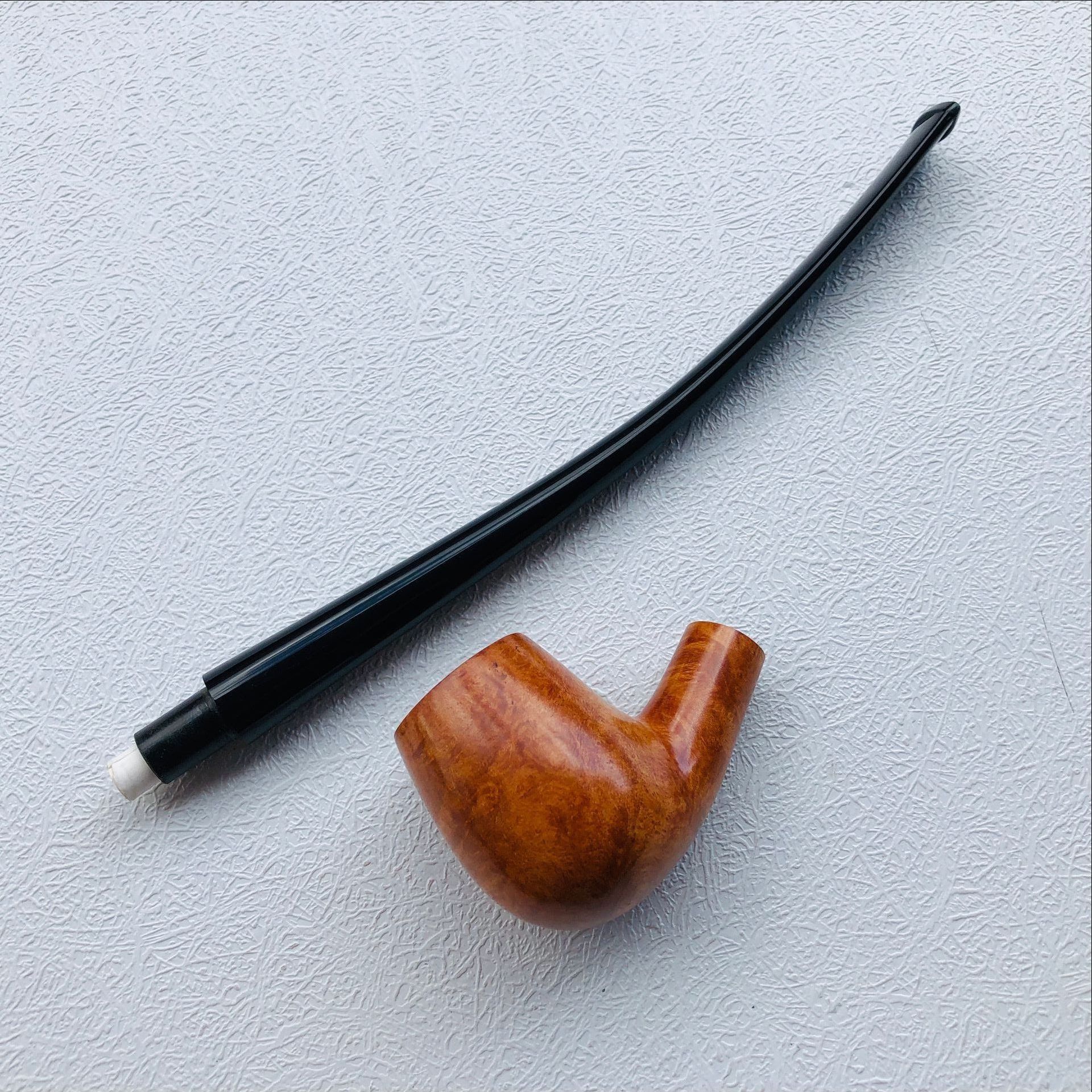 现货烟斗 石楠木烟斗 三森实木烟丝斗 9614个性超长阅读长杆烟斗