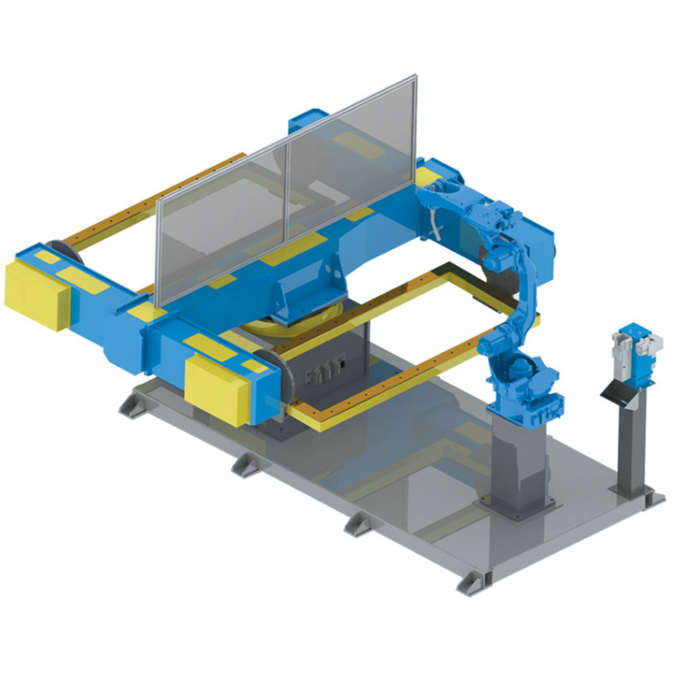 水平回转三轴伺服变位机焊接机器人翻转台联动变位器焊接工作台