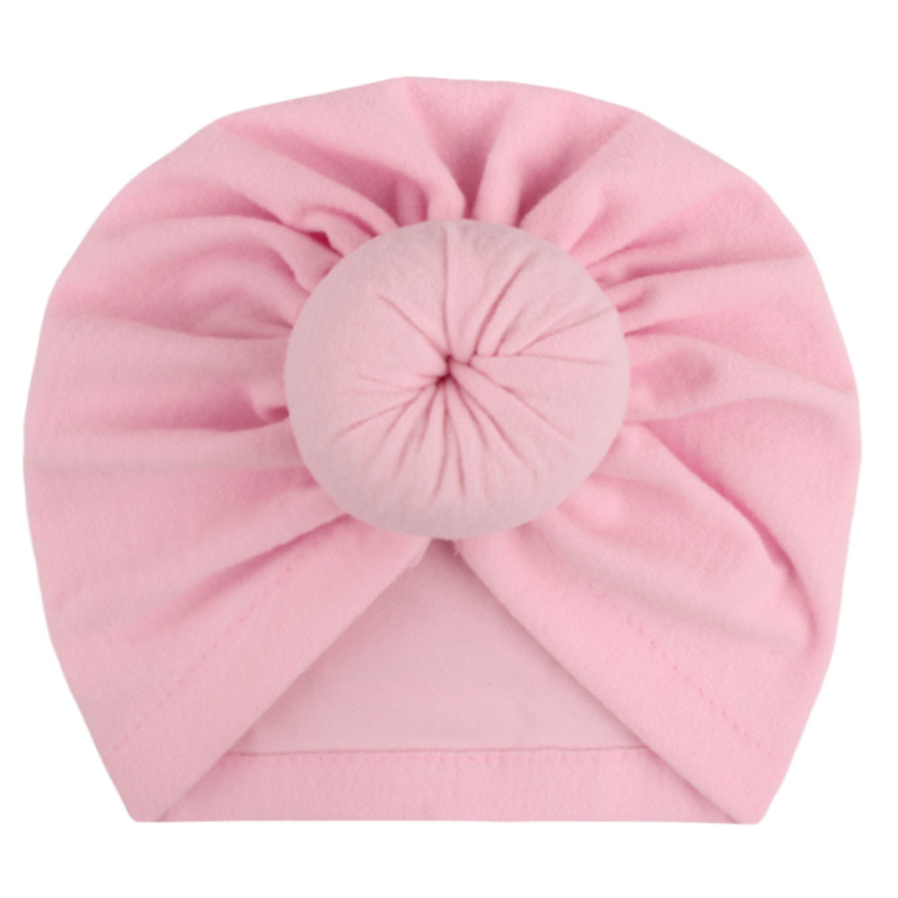 2023 European and American New Baby Products Children Tam-O'-Shanter Baby Pure Color and Knotted India Sleeve Cap Amazon