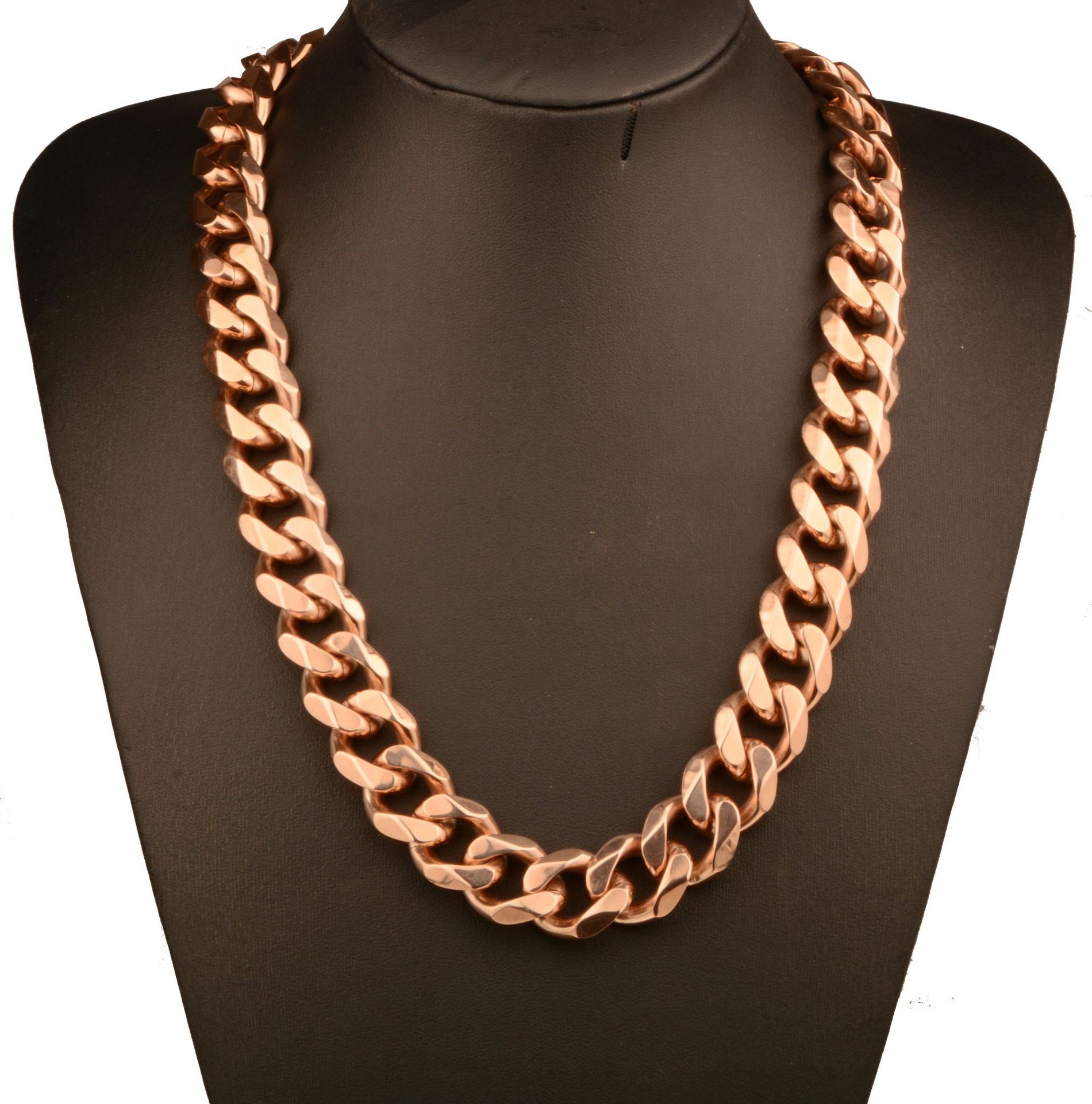 8-19mm 钛钢镀玫瑰金项链 不锈钢时尚潮流欧美男士热销饰品批发