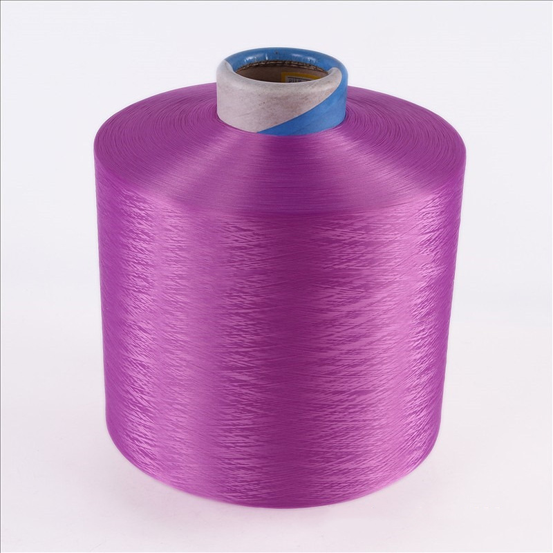 【现货】150d有色低弹丝涤纶网络丝优质罗纹专用低弹丝批发