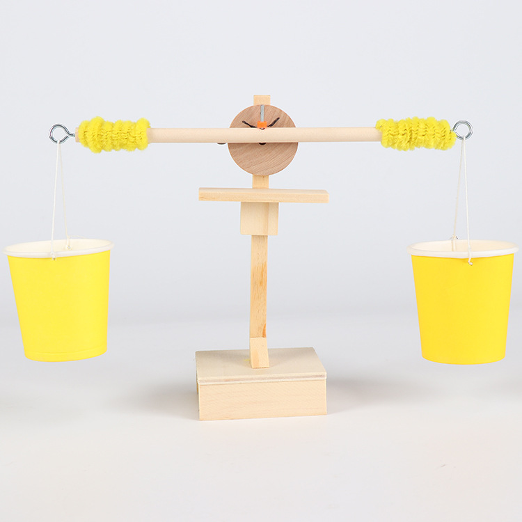 科技小制作发明diy杠杆天平秤小学生科学实验玩具手工作业材料包