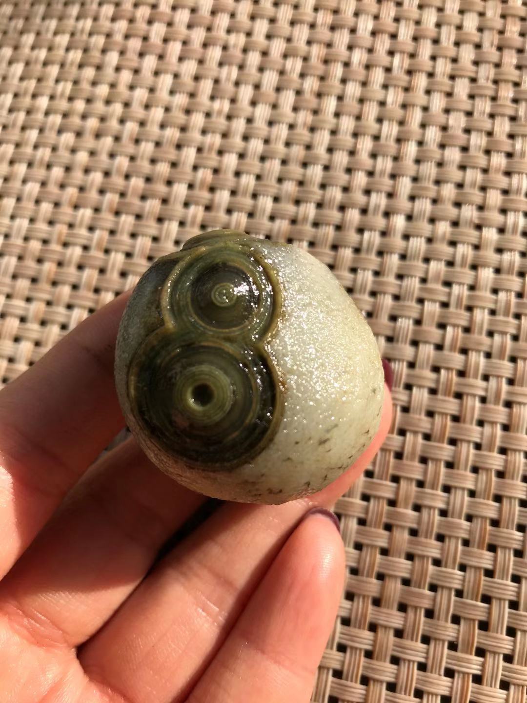 天然阿拉善戈壁原石玛瑙眼睛石