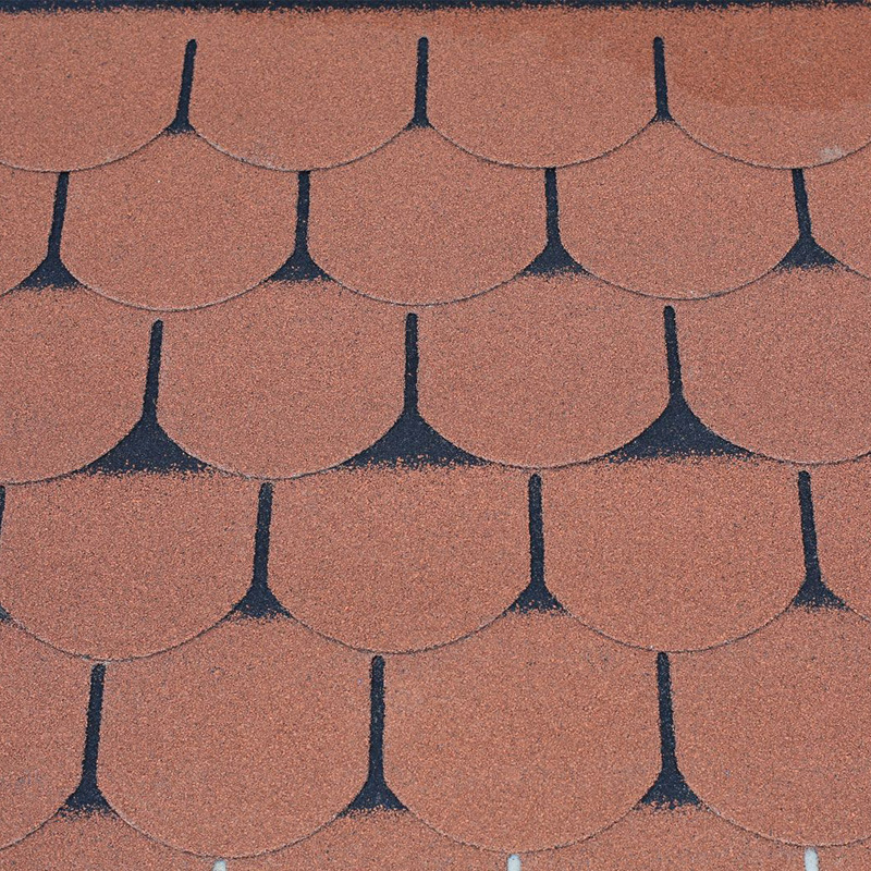 盘锦防水多彩坡屋面玻纤沥青瓦单层质轻别墅鱼鳞瓦片防水材料