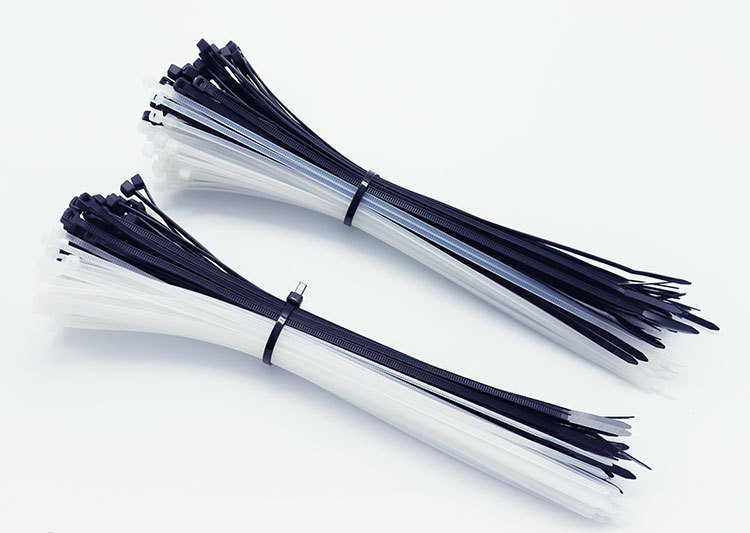 厂家批发自锁式尼龙扎带4*150mm黑白塑料扎带电缆束线捆绑带扎丝