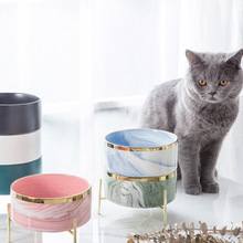 创意宠物碗喂食器猫碗宠物陶瓷 猫猫狗狗食具盆批发厂家