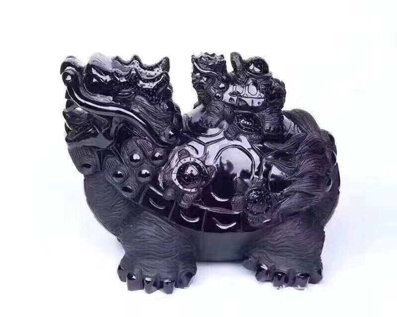 福寿 批发天然九头龟龙龟家居办公摆件 长寿龟 视频选货