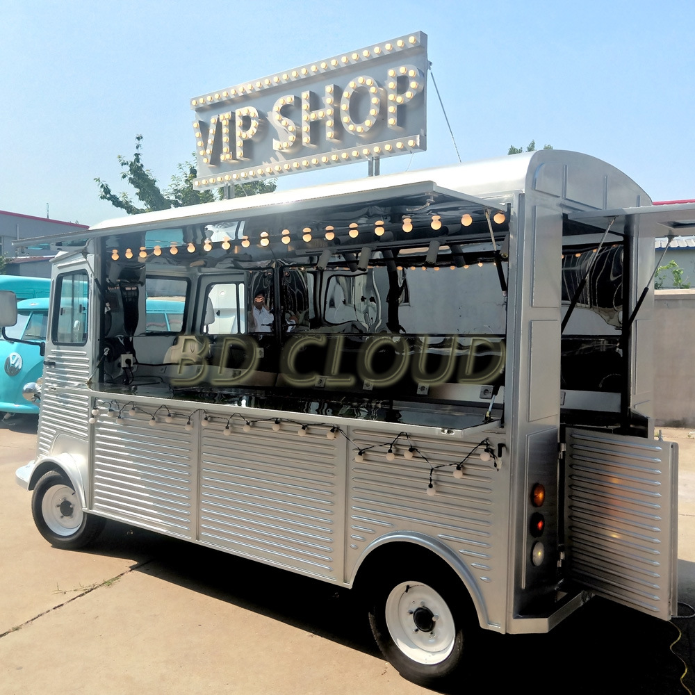 北斗云店车商业街多功能移动小吃车房车四轮电动汉堡奶茶汽车餐车