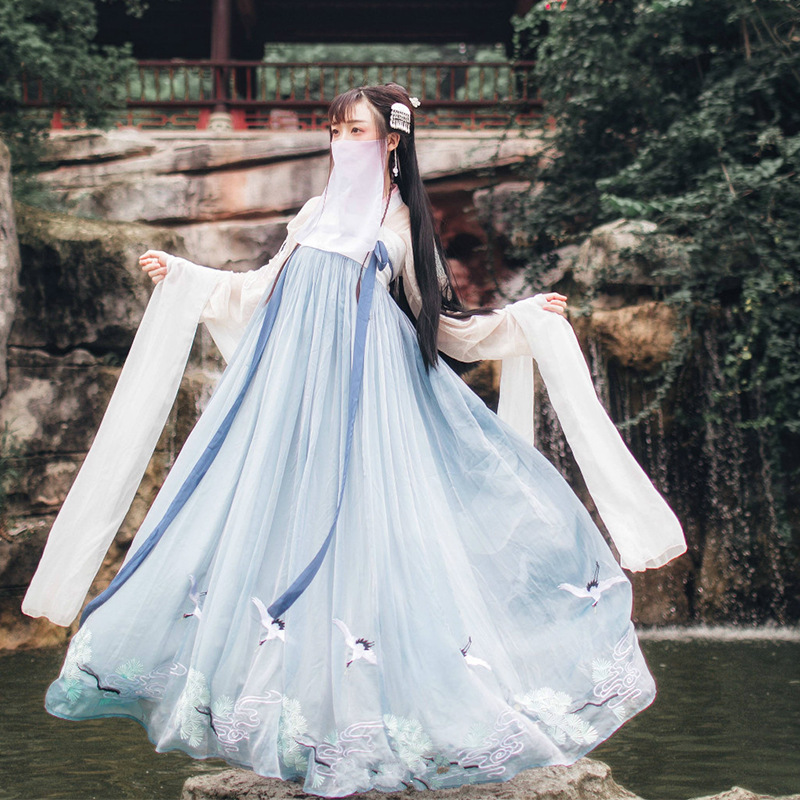 0成交126套正品原创汉服女中国风整套古装古风女装齐腰全套春