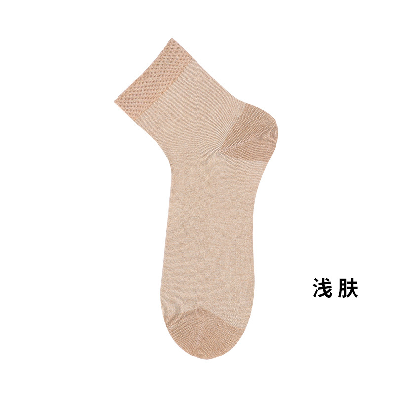 四季中筒男袜 手工缝头四季中性袜纯色 女 棉袜短袜厂家批发