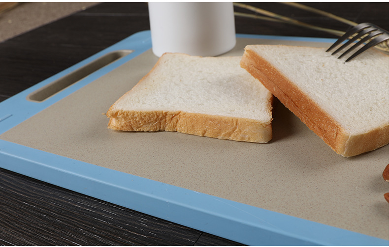 小麦秸秆切菜板 家用辅食果蔬分类双面案板 双面谷壳稻壳防滑砧板