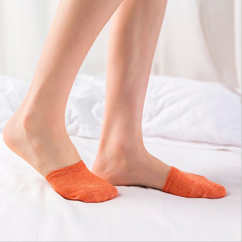 New Spring and Summer Women's Socks Breathable Sweat Absorbing Front Sole Invisible Socks Cotton High Heels Half Soles Ankle Socks for Women