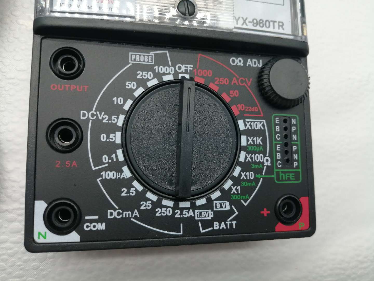 日本游丝指针式万用表yx-960tr高精度机械表电工教学 20k/v表头