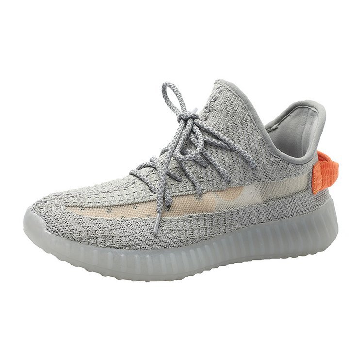 珊瑚橙yeezy350兵马俑运动鞋男飞织透气女鞋美洲版椰子鞋潮情侣鞋