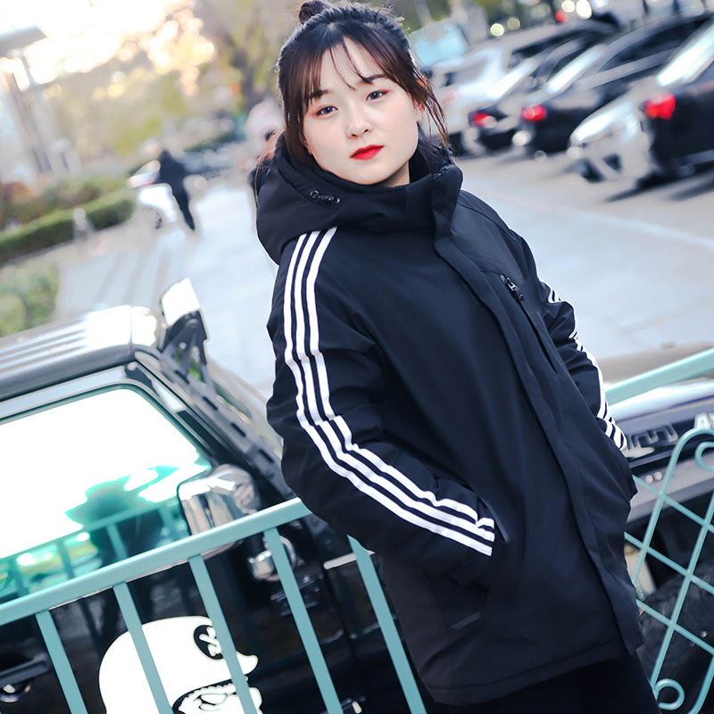 2021冬季新款棉服体院大衣沈体大衣运动棉衣中长款加厚保暖换logo