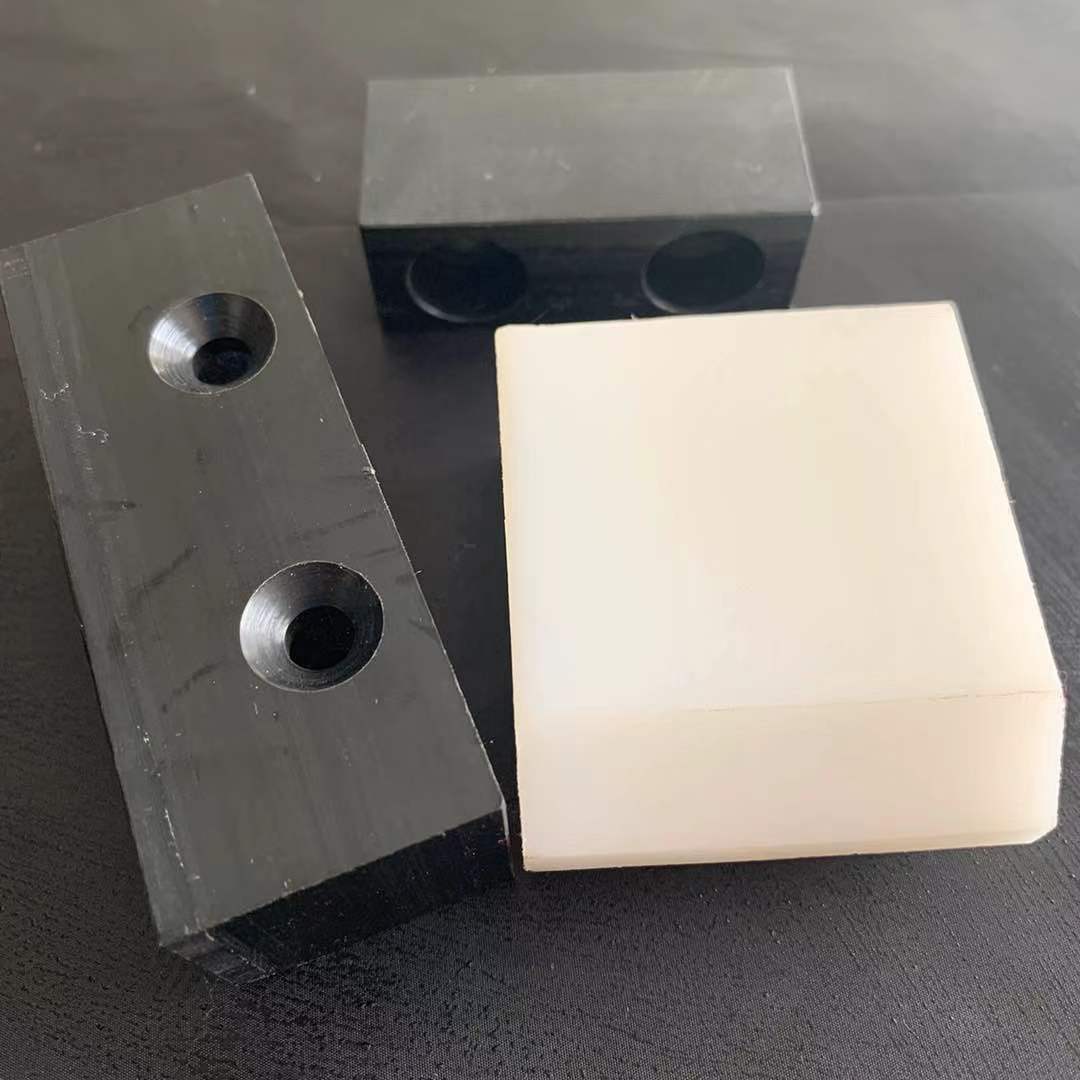 厂家定制尼龙垫块滑块塑料块方块长条衬板实心打孔尼龙块