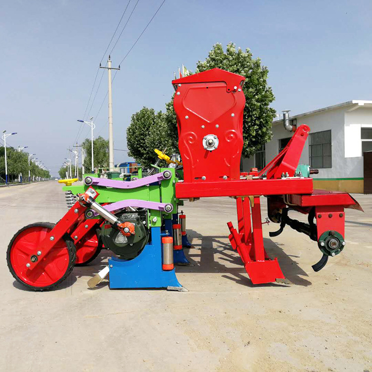 悬浮清茬机行距株距可调玉米种植机新款四轮车带玉米谷物播种机