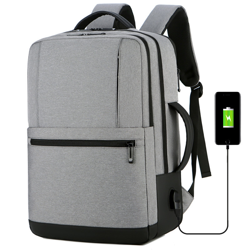 Large Capacity Scalable Travel Backpack Cross-Border New Arrival USB Multi-Function Waterproof Business Men's Computer Backpack