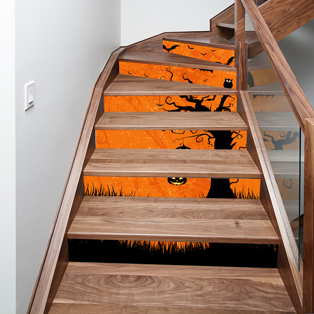 lt051 楼梯贴 万圣节立体贴纸3d仿真可移防水墙贴卧室客厅diy墙纸